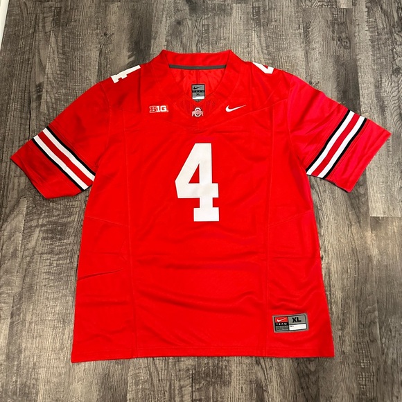 Jeremiah Smith Ohio State Buckeyes Red Jersey Men’s Size S-XXL - Picture 4 of 8